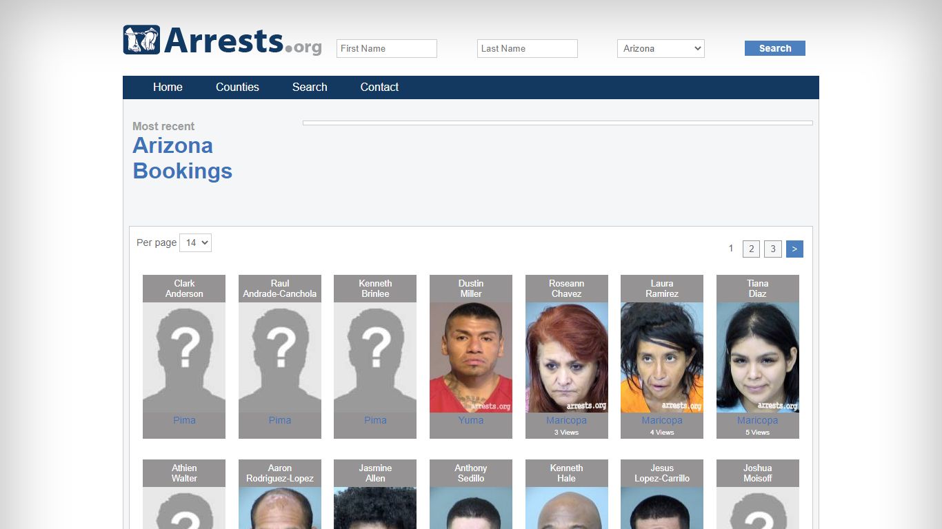 Arizona Arrests and Inmate Search